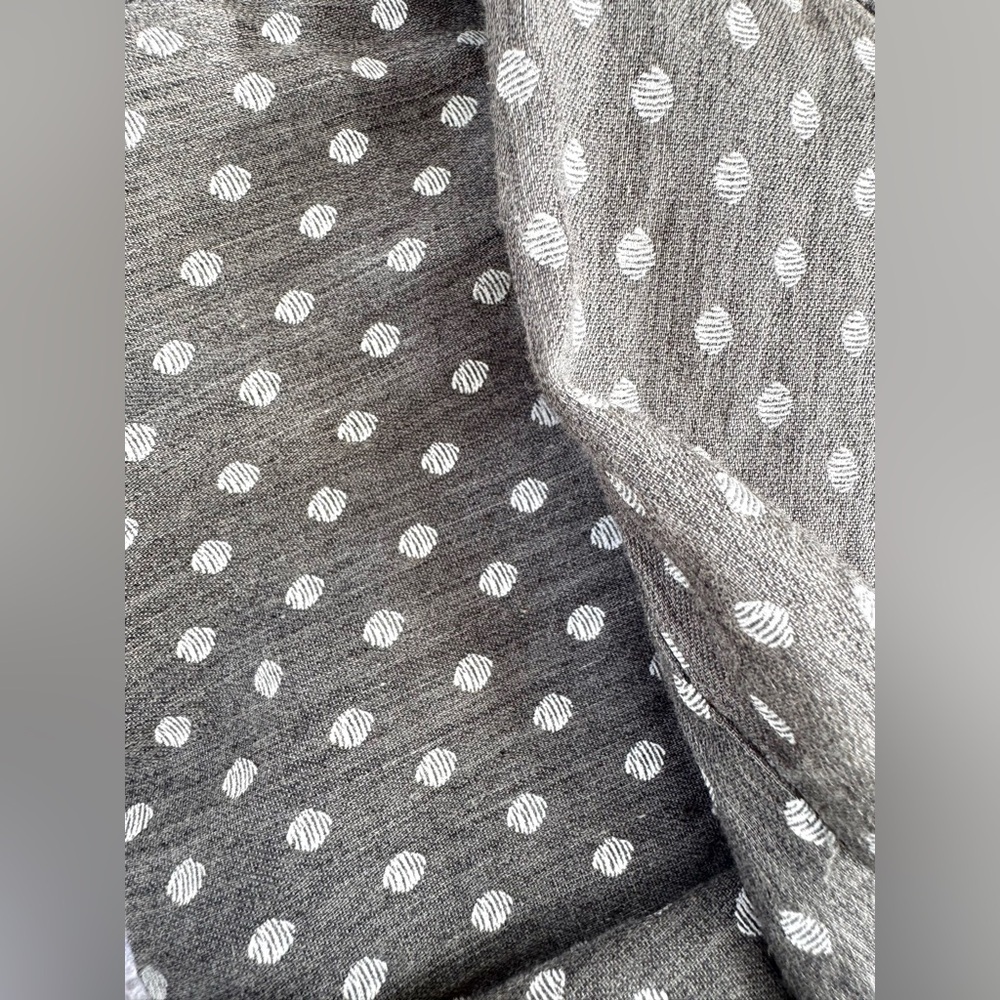 NWT LOFT Petite Small Polka Dot 100% Cotton Long Sleeve Button Down Blouse - Picture 12 of 15